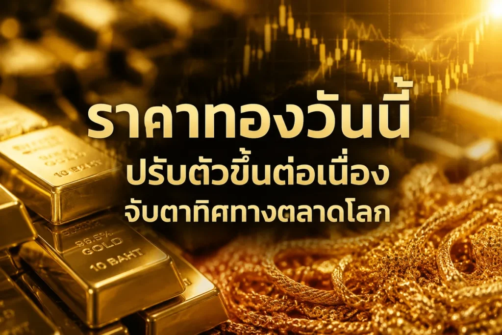 ทองไทยขยับสู่ 71,850 บาท ท่ามกลาง Gold Spot 4,637 ดอลลาร์และเงินบาทที่แข็งขึ้นเล็กน้อย