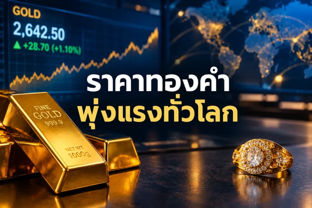 ราคาทองวันนี้ 8 กันยายน แรงซื้อดันกลางตลาด แต่ปิดอ่อนตาม Spot และเงินบาท