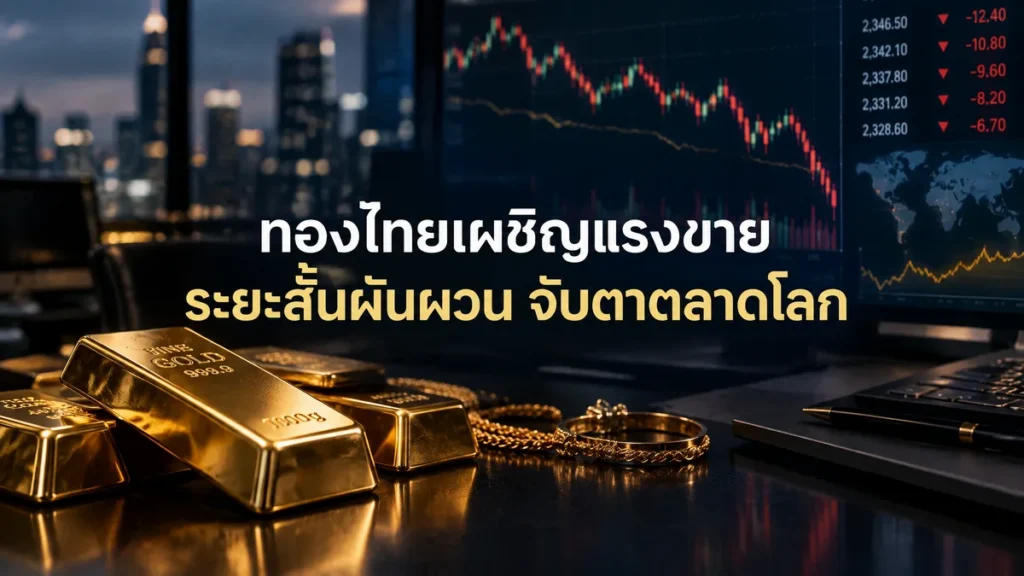 ราคาทองวันนี้ 6 ตุลาคม แรงขายยังคุมเกม หลังรีบาวด์ไม่พ้น 65,950 บาท